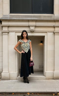 Geometric midi dress (off shoulder or halter)