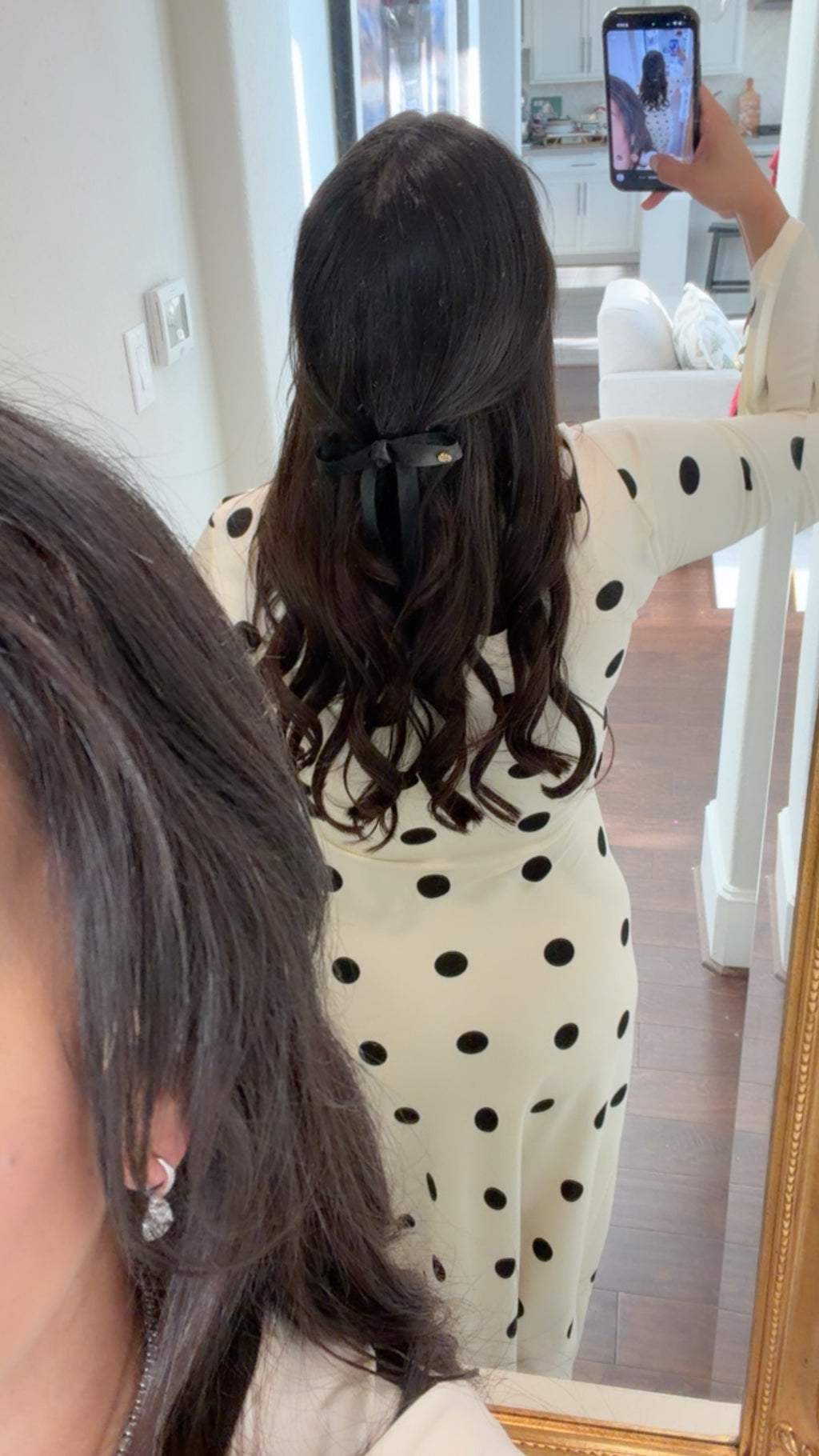 Georgie cream dot dress