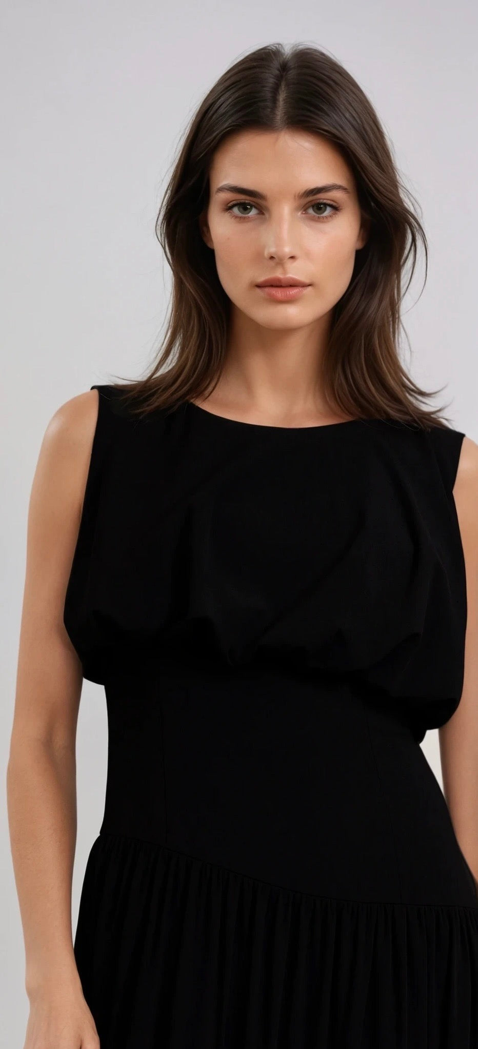 Leslie fitted waist maxi dress