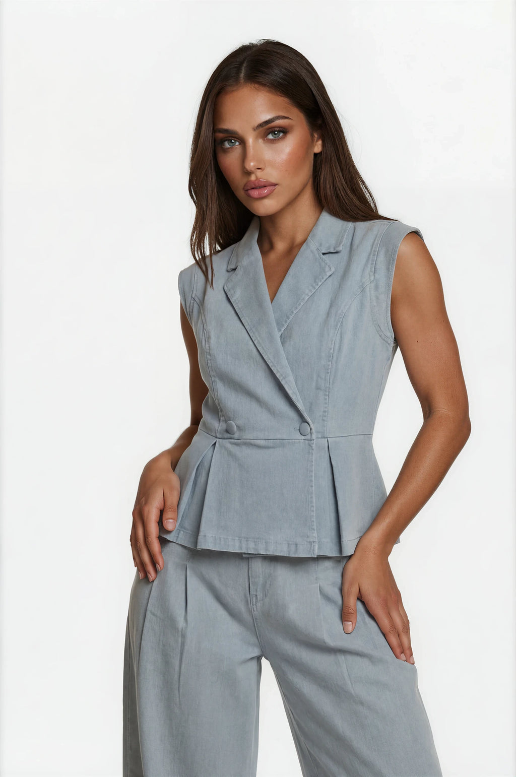 Arden Tailored Denim Set