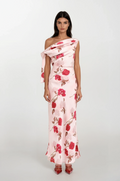 Amorie roses one shoulder dress